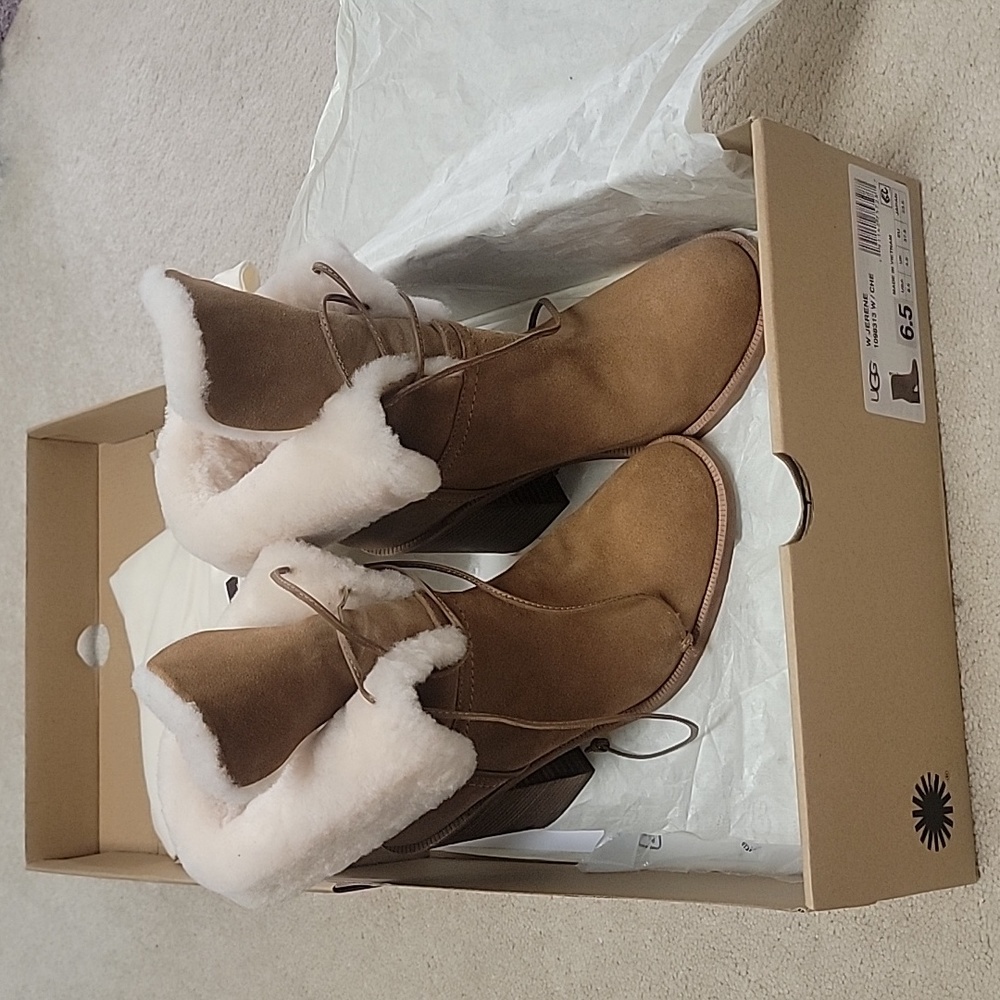 Womens heel ugg boots, size 6.5, great condition